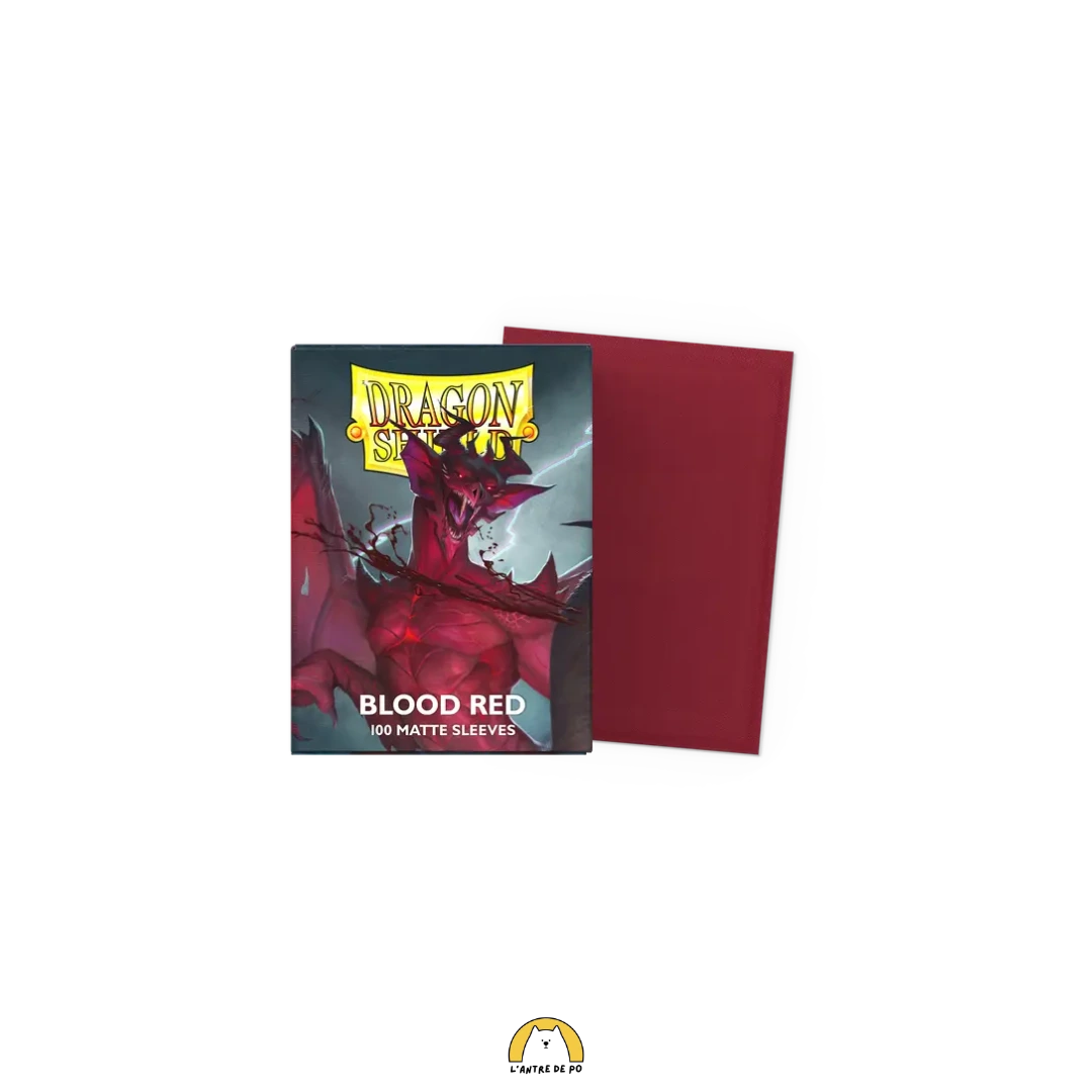 Sleeves Dragon Shield Matte : Blood Red 1 Dragon Shield Blood Red