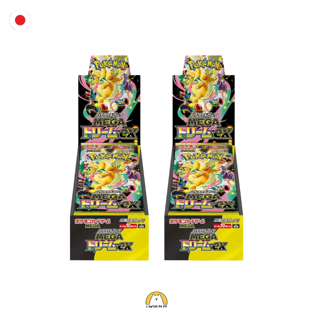 Lot de 2 displays Pokémon M2A Mega Dream EX (JAP) 1 Lot de 2 display Mega Dream EX