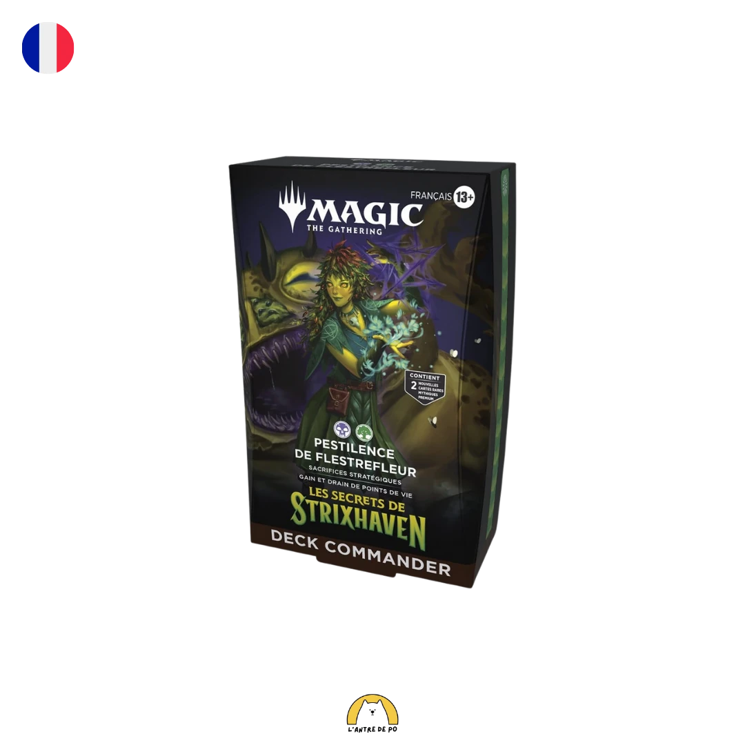 Précommande - Deck Commander : Pestilence de Flestrefleur - Les Secrets de Strixhaven (FR) 1 Deck_Pestilence_De_Flestrefleur_Les_Secrets_De_Strixhaven